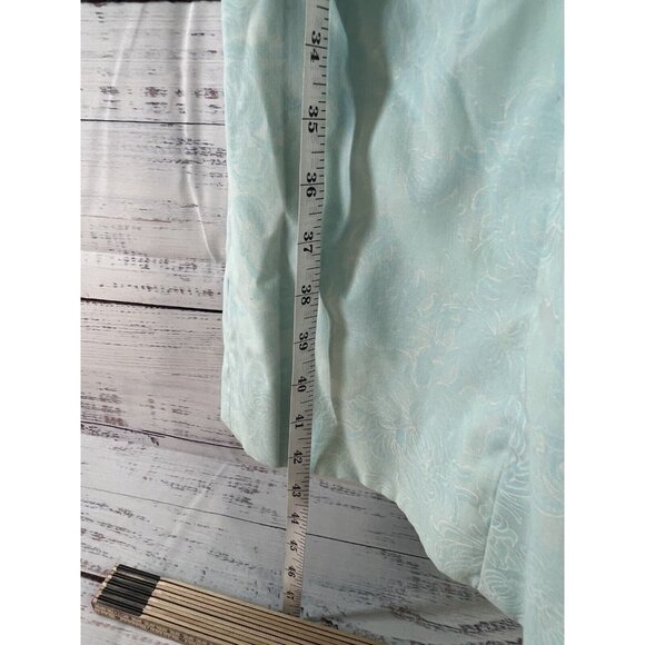 Vintage 1960s Lilly Pulitzer Blue Floral Sleeveless Dress with crochet lace trim - Picture 7 of 11